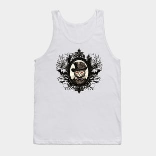 Halloween Cat, Vampire Cat, lady fangs Tank Top